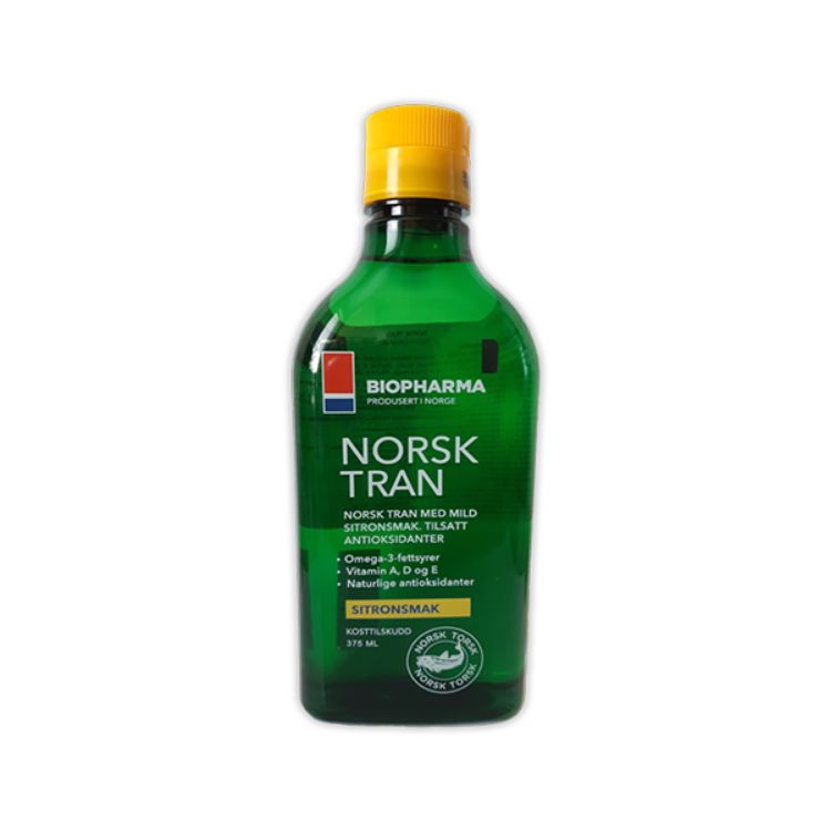 Kép NORSK TRAN - Természetes citrom ízzel - Biopharma Mennyiség: 375 ml