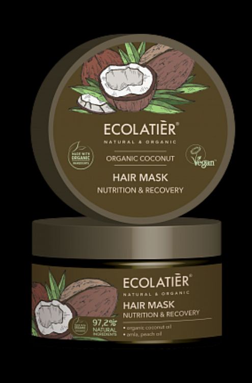 Kép Kókuszos hajmaszk - táplálja és regenerálja a hajat - 250ml- EcoLatier Organic