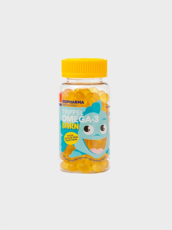 Kép OMEGA 3 – halolaj - rágókapszula gyerekeknek- 120 kapszula Biopharma