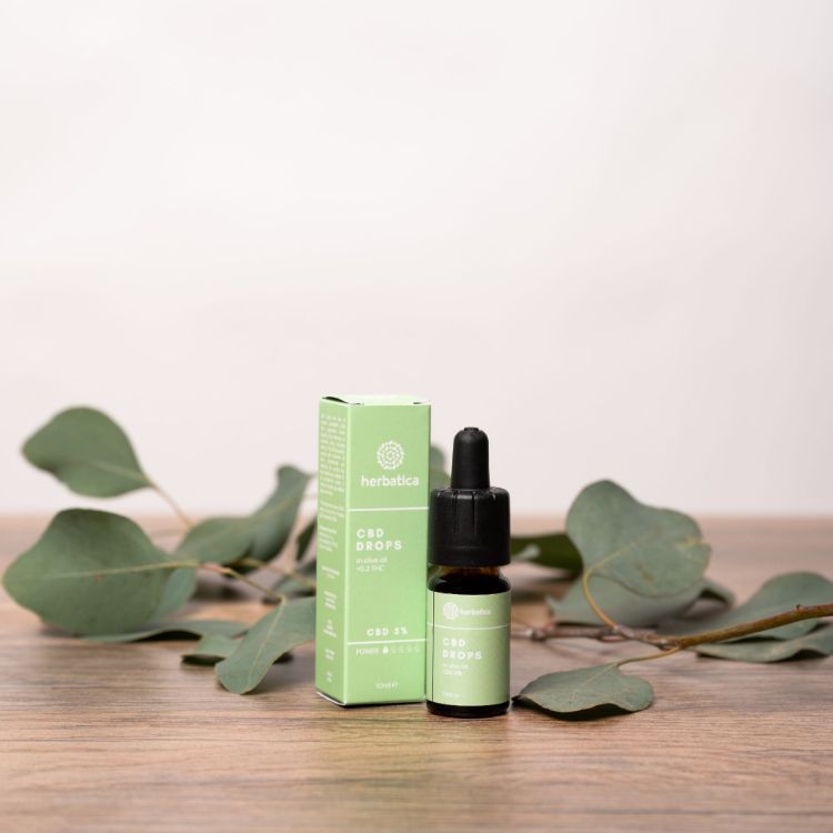Kép CBD cseppek 5% olivaolajjal - Herbatica - 10 ml