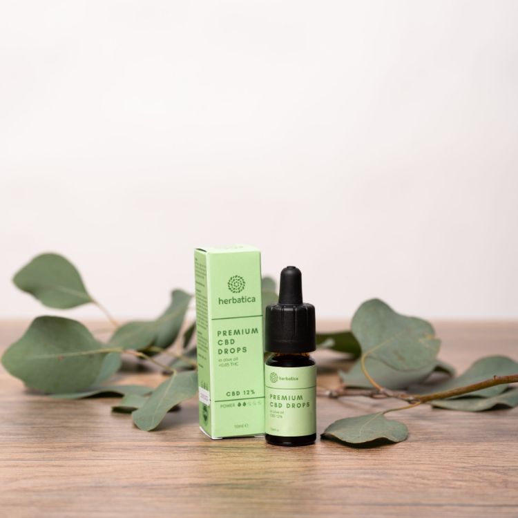 Kép CBD cseppek 12% olivaolajjal PREMIUM - Herbatica - 10 ml