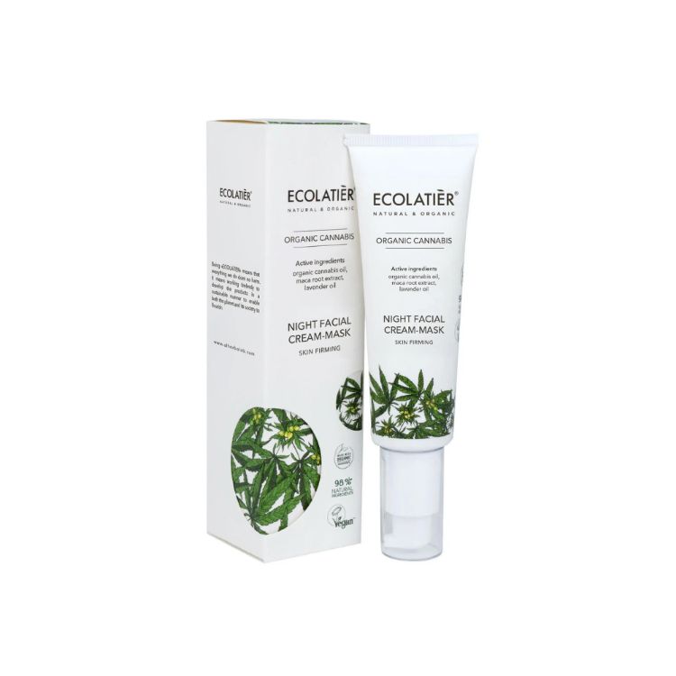 Kép Éjszakai krém/maszk feszesítő Bio Cannabis - 50ml - Ecolatier