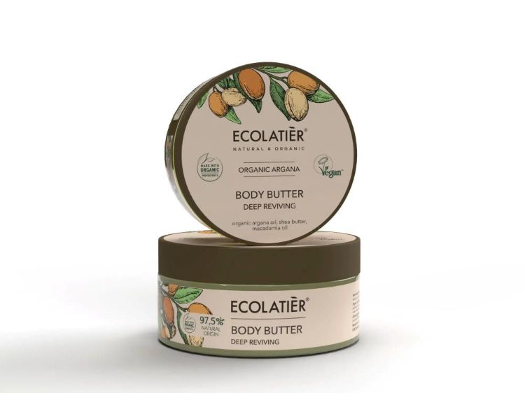 Kép Mélyen tápláló testvaj Organic Argana - 200 ml - Ecolatier