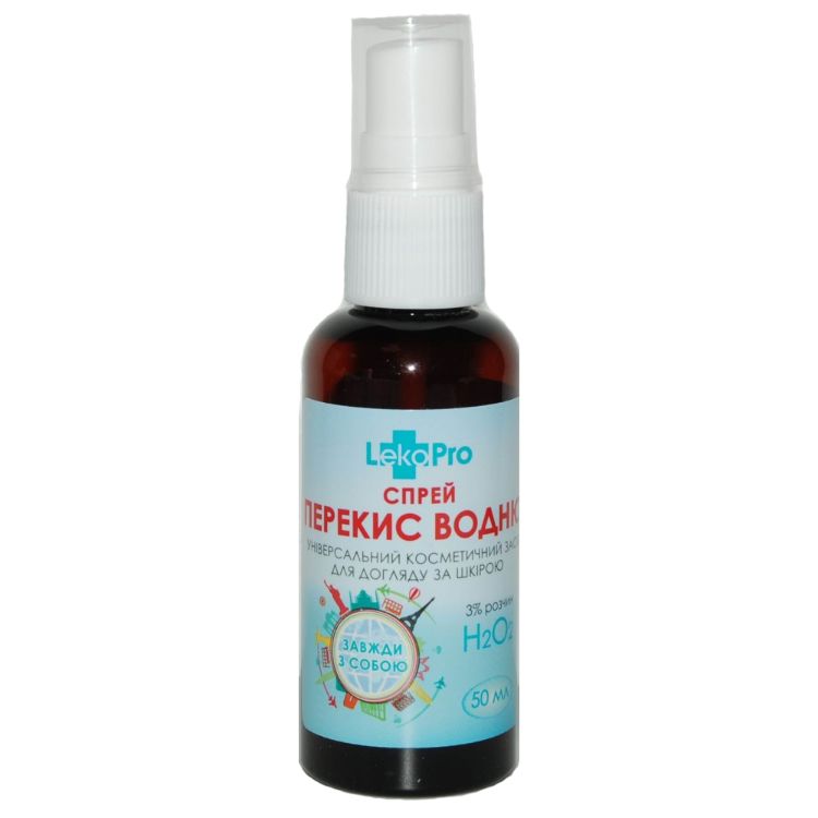 Kép Kozmetikai spray "Hidrogén-peroxid" 3%-os oldat külső használatra - 50 ml - LekoPro