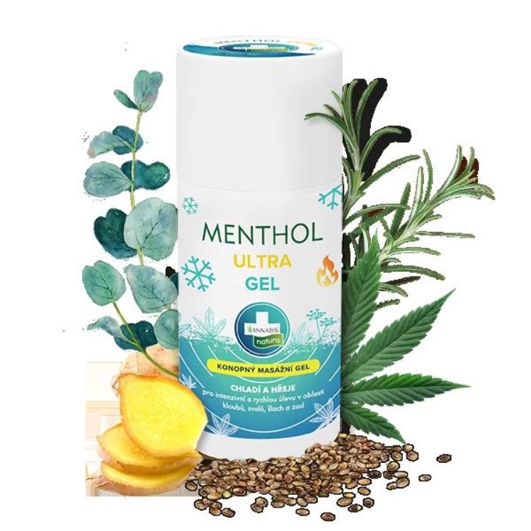 Kép MENTHOL ULTRA GEL - dupla hatású kendermasszázs gél - 90 ml - Annabis