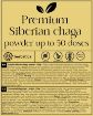 Kép Prémium szibériai Chaga 100% por - 100g - Herbatica