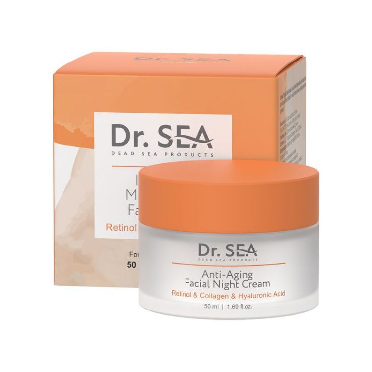 Kép Anti-aging éjszakai arckrém retinollal, kollagénnel és hialuronsavval - 50ml - Dr. Sea