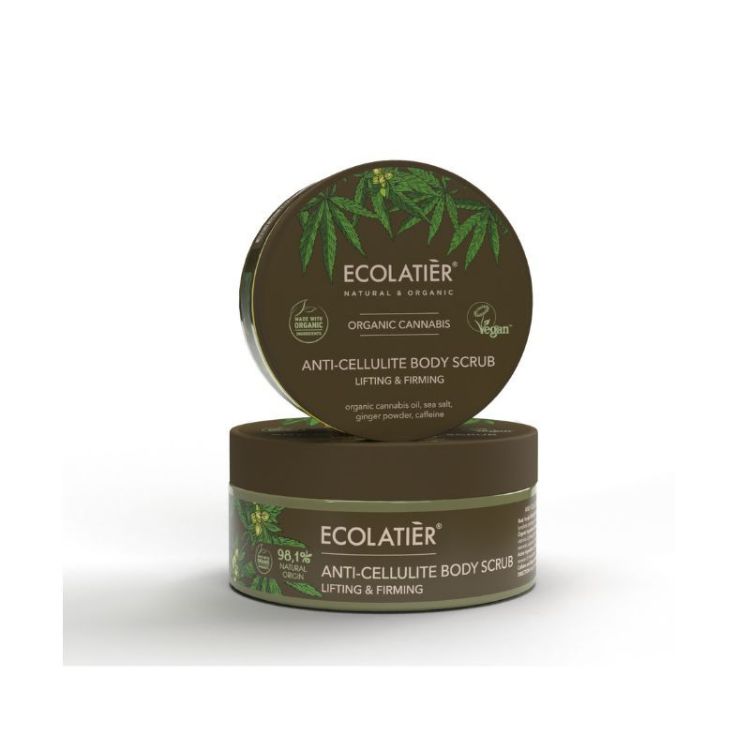 Kép Anti-cellulit testradír Lifting & Firming Organic Cannabis - 300 g - Ecolatier