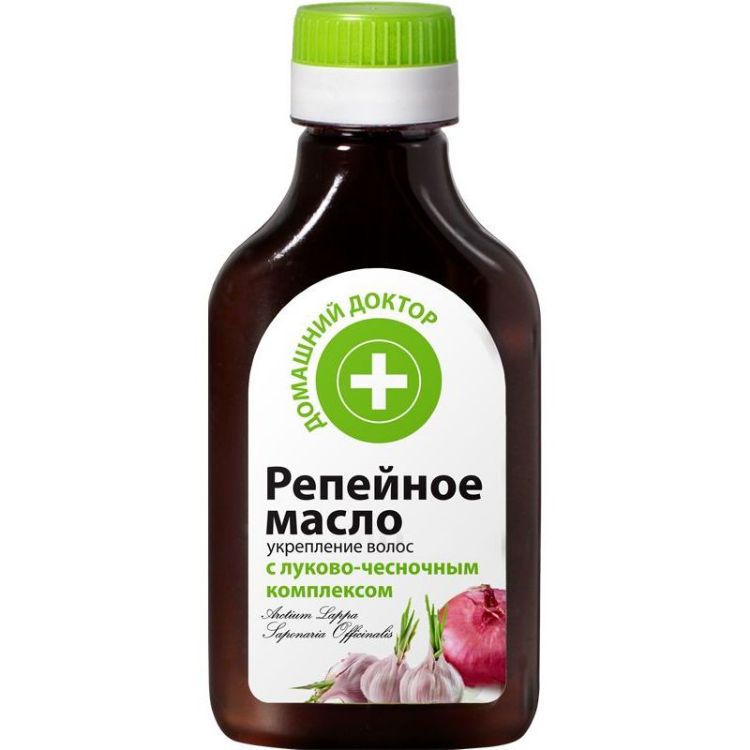 Kép HealthNA Bojtorjánolaj hajra, erősítő hagymával és fokhagymával - 100ml - Házi orvos