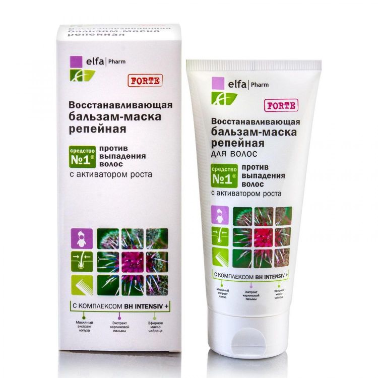 Kép Regeneráló bojtorján hajpakolás - 200 ml - Elfa Pharm