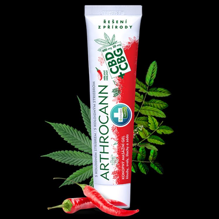 Kép ARTHROCANN melegítő kender masszázs gél CBD + CBG kolloid ezüsttel - 75 ml - Annabis