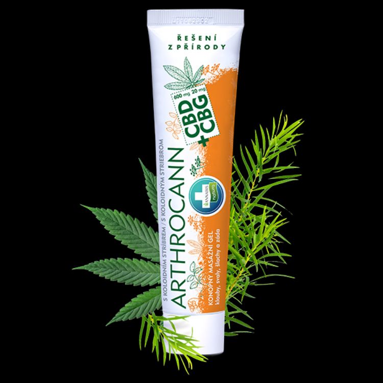 Kép ARTHROCANN kender masszázs gél CBD+CBG kolloid ezüsttel ízületekre, izmokra és hátra - 75 ml - Annabis