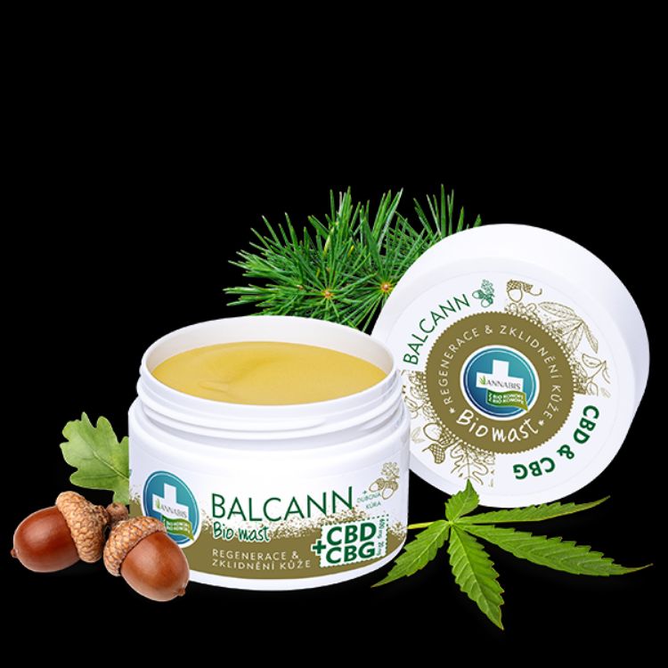 Kép BALCANN CBD + CBG BIO kender tölgyfakéreg kenőcs - 50 ml - Annabis
