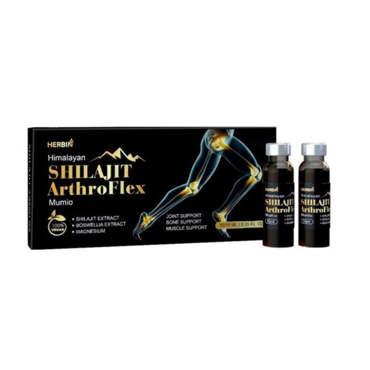 Kép HealthNA Himalájai MUMIO (Shilajit) étrend-kiegészítő ArthroFLEX - 10db x10 ml - Herbin