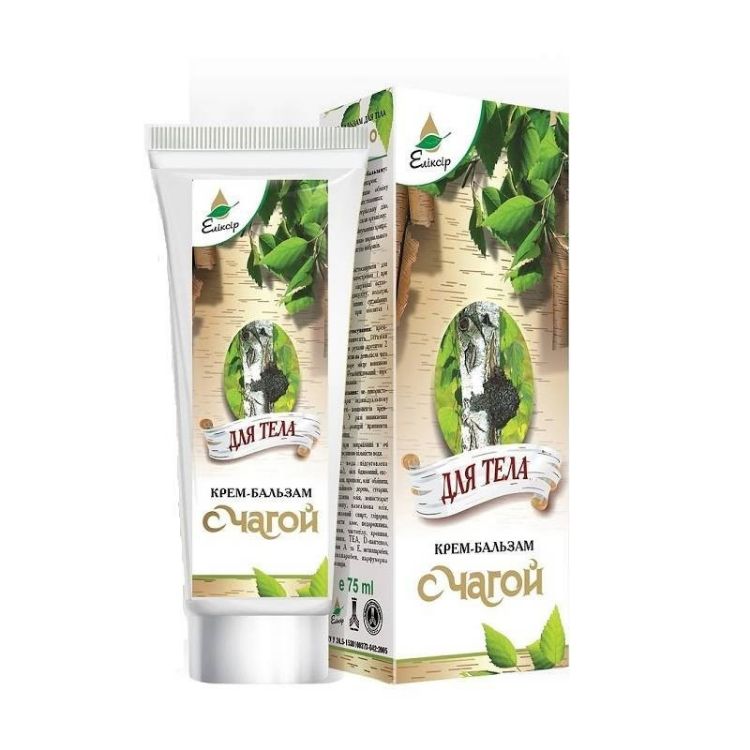Kép Chaga krém - hegek gyógyítására, különböző archibák kezelésére, pikkelysömör  esetén- 75 ml - Elixir