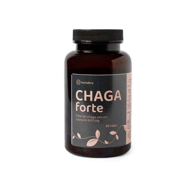 Kép Szibériai Chaga FORTE - 60 vegán kapszula (600mg/kapszula) - Herbatica