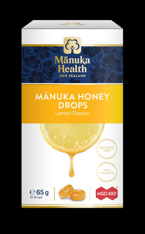 Kép Manuka Health Citrom ízű cukorkák Manuka mézzel MGO™ 400+, 65g Súly: 65 g