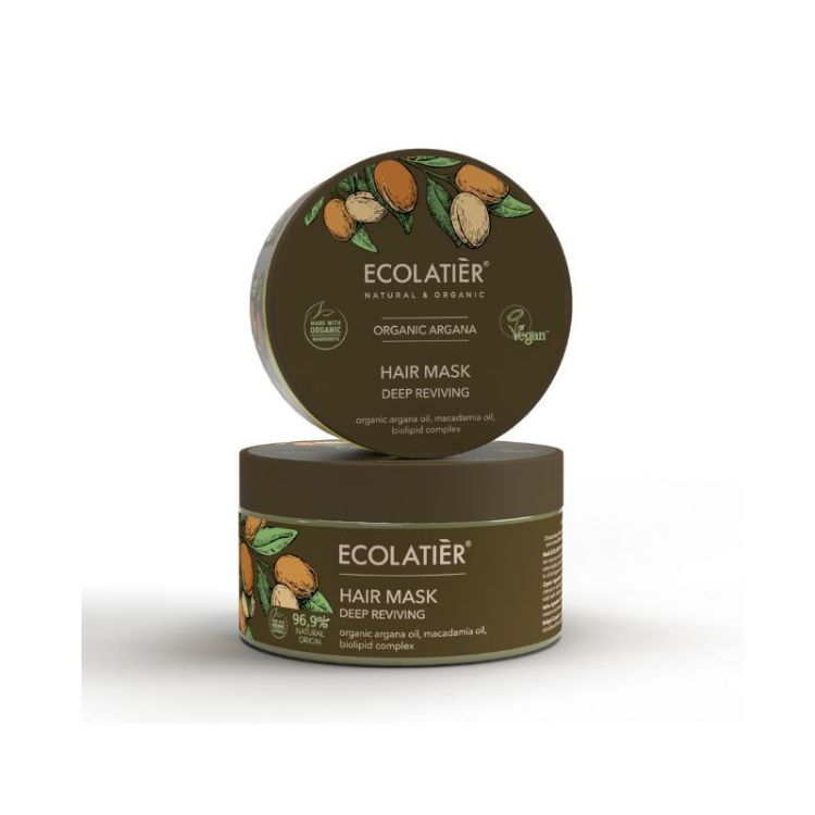 Kép Mélyreható bio argán hajmaszk, 250 ml - Ecolatier