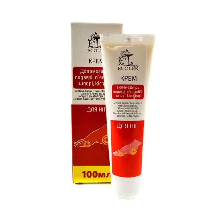 Kép Lábápoló krém, sarkantyú, bütyök és köszvény ápolására - 100ml - Ecolek