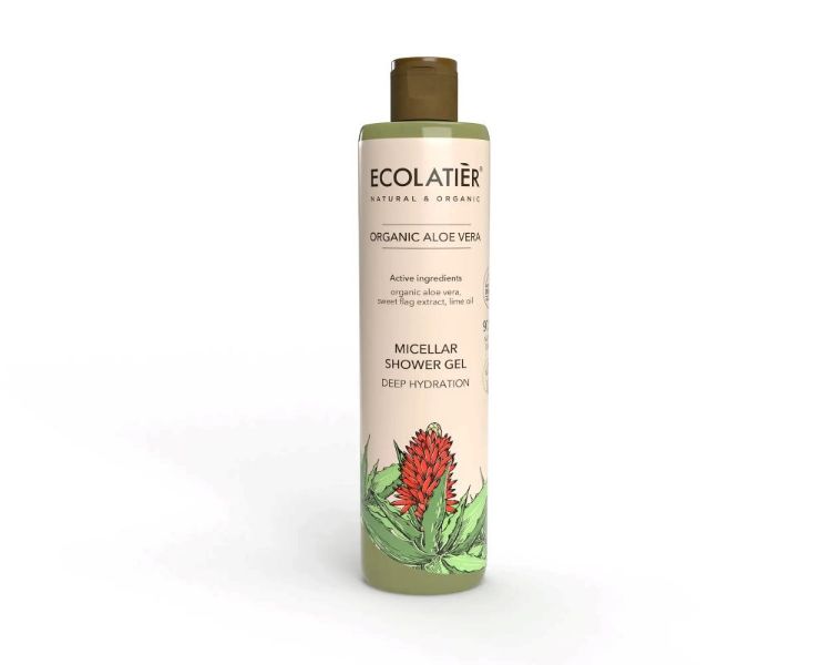 Kép Micellás tusfürdő hidratáló Oganic Aloe Vera - 350 ml - Ecolatier