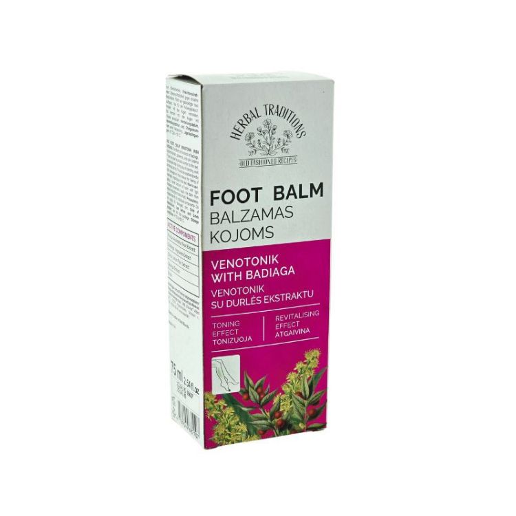Kép Lábápoló gyógynövényes és édesvízi szivacskivonatos krém-balzsam – 75 ml – Herbal Traditions