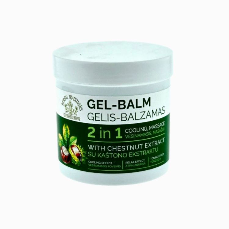Kép Krém-gél balzsam lábakra vadgesztenyével – 250 ml – Herbal Traditions