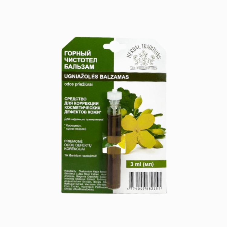 Kép Hegyi fecskefű - elixír szemölcsök ellen - 3 ml - Herbal Traditions
