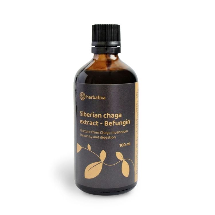 Kép Befungin - tinktúra szibériai Chaga kivonattal - 100 ml - Herbatica