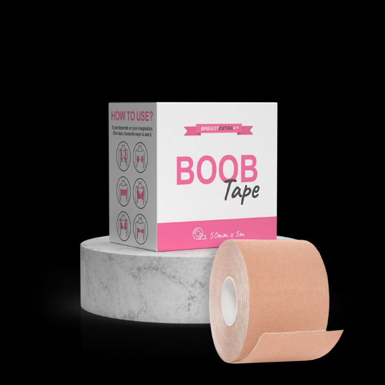 Kép BreastExtra+ BOOB Tape (világos testszínű) – speciális mellragasztó szalag