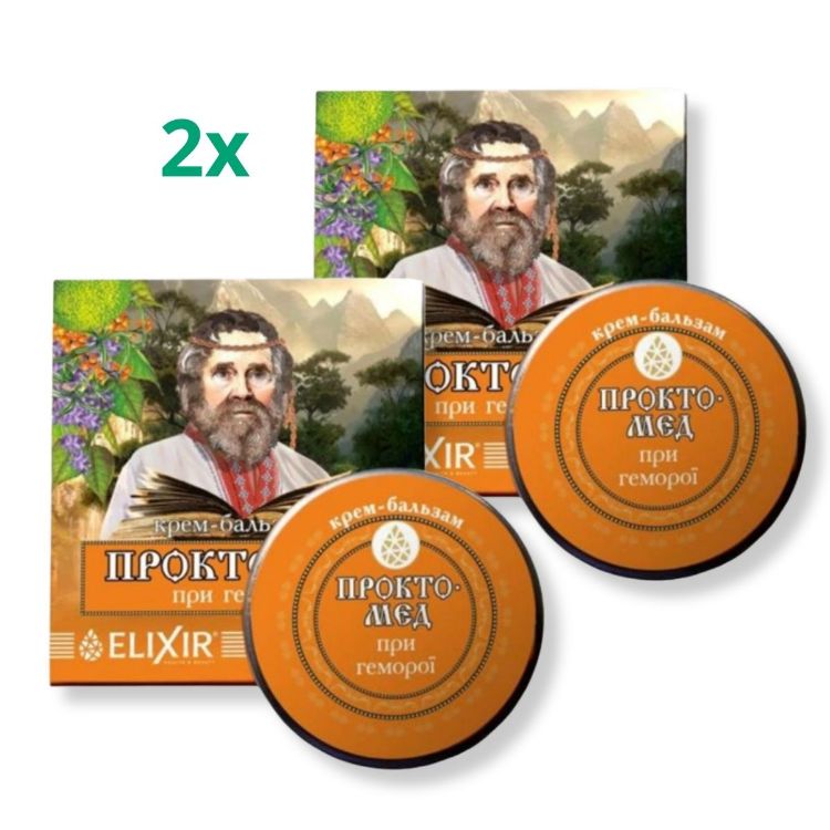 Kép Elixir Akciós készlet: 2x "Proctomed" krém balzsam aranyérre - 10 ml - Elixír