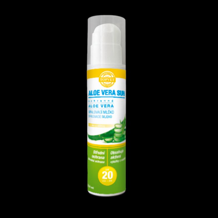 Kép Aloe vera napsütés elleni tej SPF 20 200 ml - Green idea