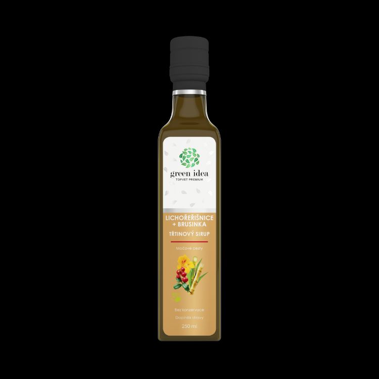 Kép Lichořeřišnice+áfonya szirup - nádcukor 250 ml - Green idea