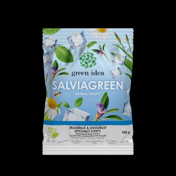 Kép Salviagreen - gyógynövény cukorka 100 g - Green idea