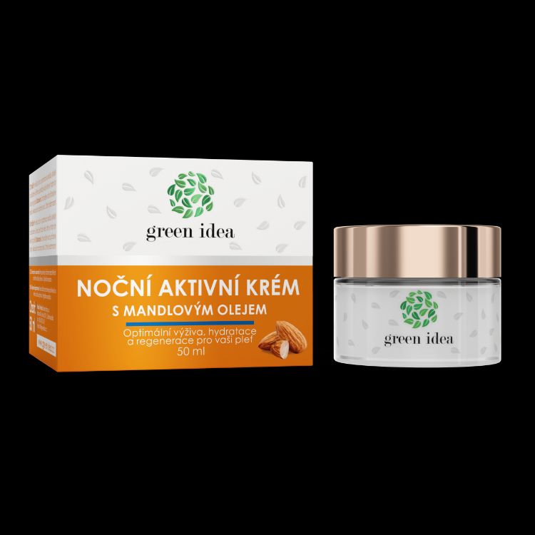 Kép Éjszakai aktív krém mandulaolajjal 50 ml - Green idea