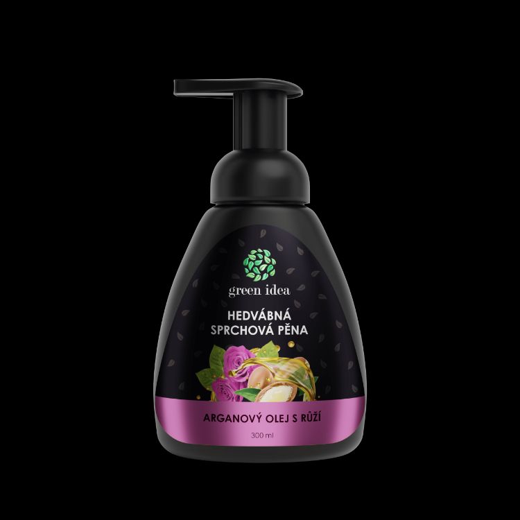 Kép Selyem zuhanyhab - argán olaj rózsával 300 ml - Green idea