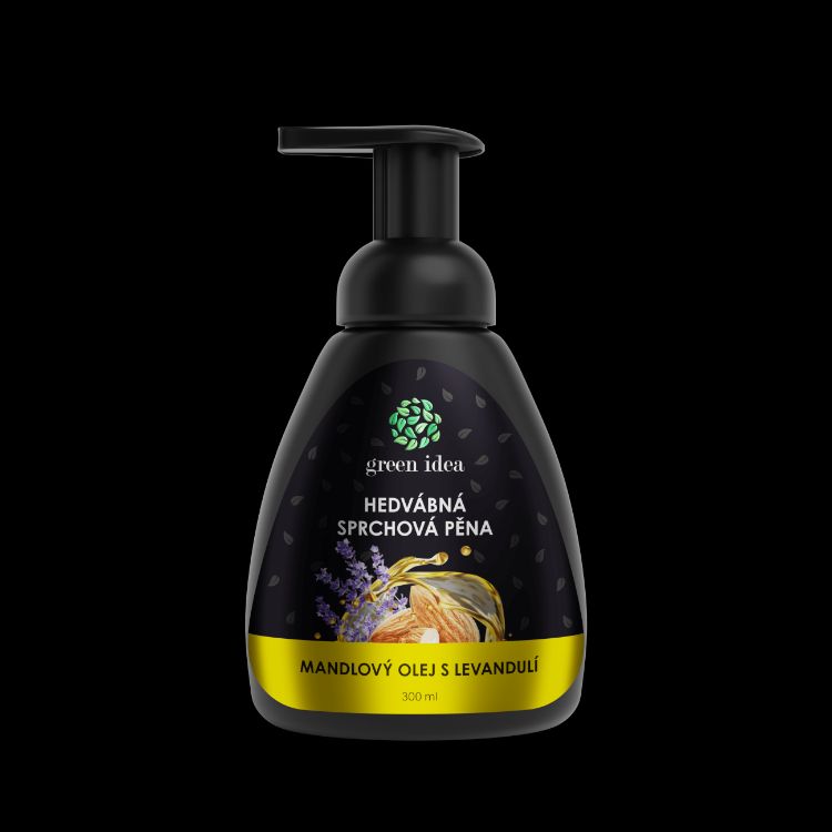 Kép Selyem zuhanyhab - mandulaolaj levendulával 300 ml - Green idea