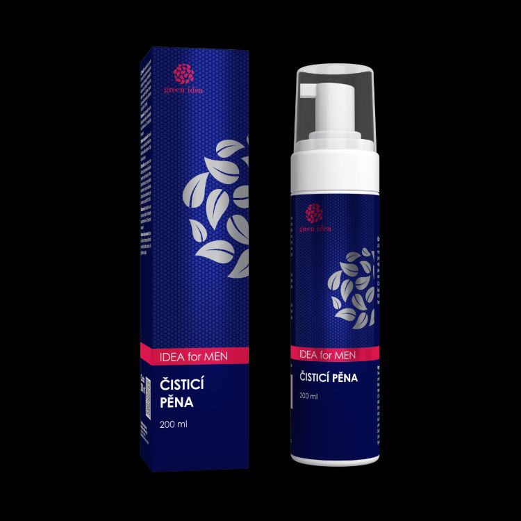 Kép IDEA for MEN - Tisztító hab férfiaknak 200 ml - Green idea