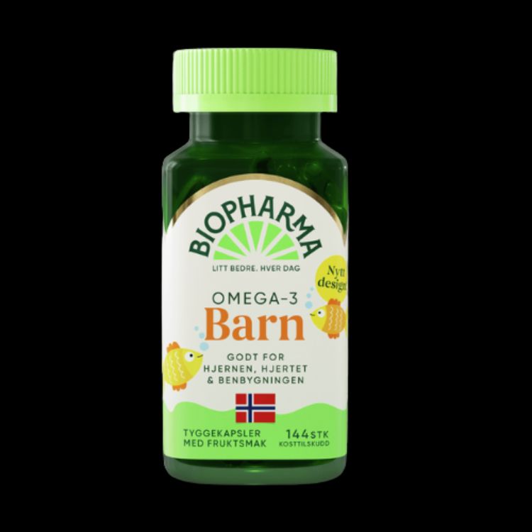 Kép OMEGA 3 – halolaj - rágókapszula gyerekeknek- 144 kapszula Biopharma