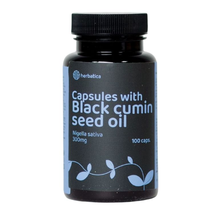 Kép Fekete köménymagolaj (Nigella sativa) kapszulában /300 mg - 100 kapszula - Herbatica