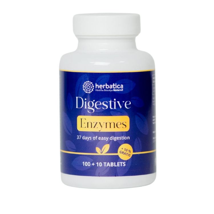 Kép Emésztőenzimek - 37 nap könnyű emésztés - 110 kapszula - Herbatica