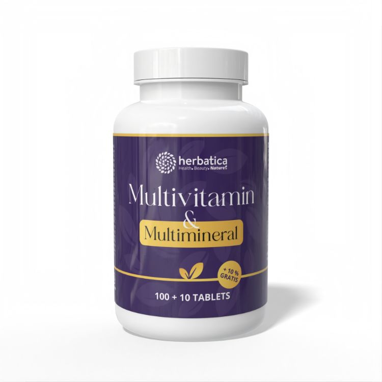 Kép Multivitamin és Multiminerál - 110 tabletta - Herbatica