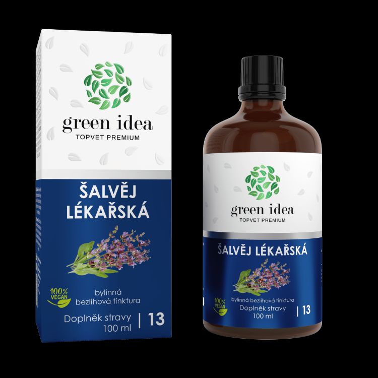 Kép Orvosi zsálya alkoholmentes tinktúra 100 ml - Green idea