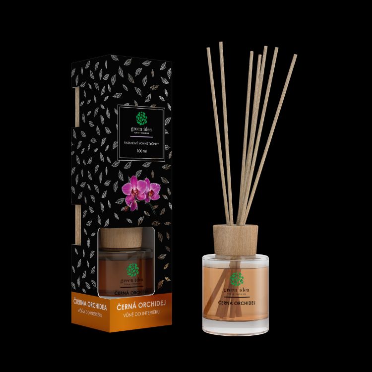 Kép Rattan illatpálcák Fekete orchidea 100 ml - Green idea
