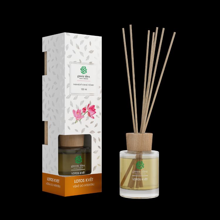 Kép Rattan pálcás illatosító – Lótuszvirág, 100 ml - Green idea
