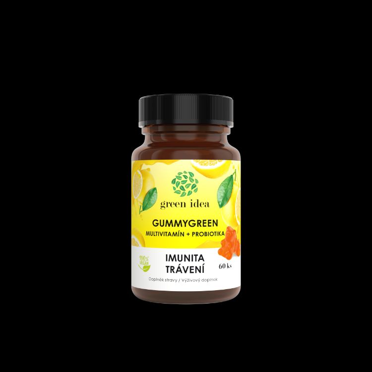 Kép Gummygreen - Multivitamin + probiotikumok 60 db - Green idea