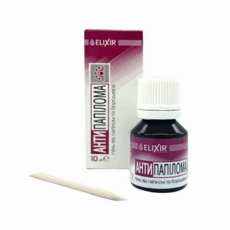 Kép Kozmetikai gél papillómákra és szemölcsökre – 10 ml – Elixir