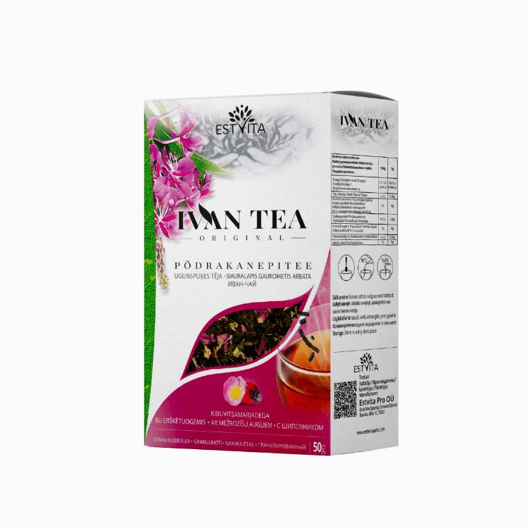 Kép Ivan tea (keskenylevelű füzike) csipkebogyóval – 50 g – Estvita