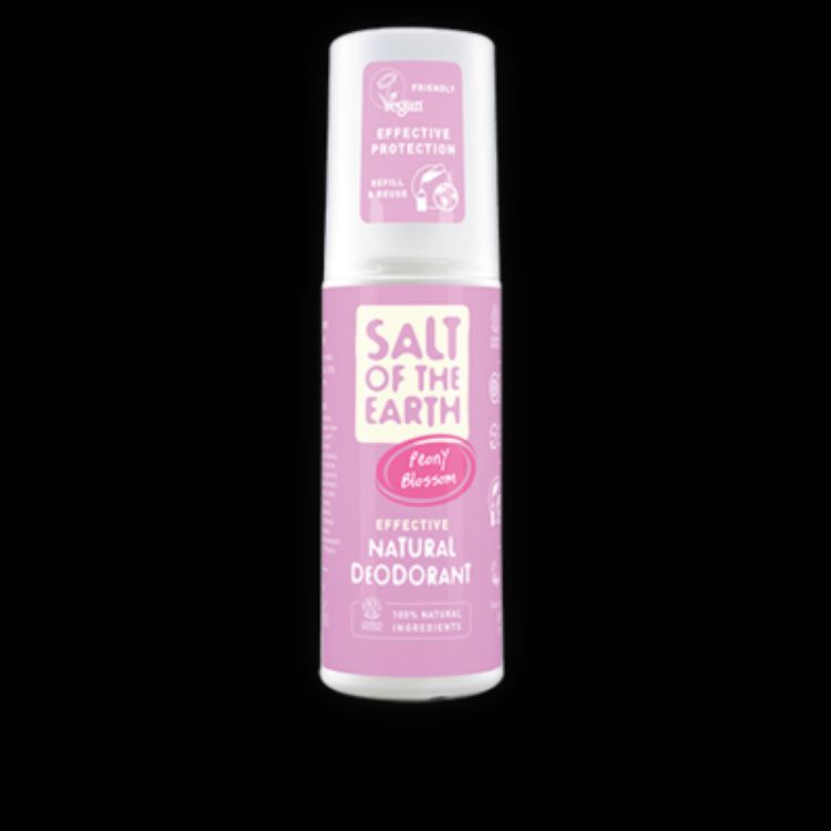 Kép Természetes kristály dezodor spray - bazsarózsa virág - Salt of the Earth - 100 ml