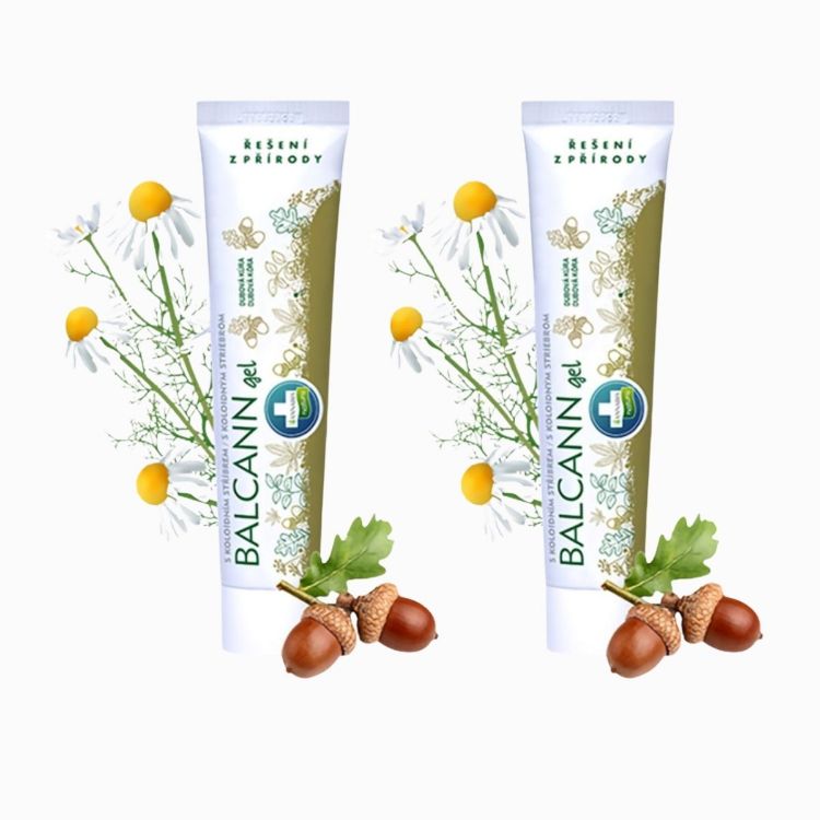 Kép Akciós készlet: 2x BALCANN tölgyfakéreg gél aranyérre, repedésekre - 75 ml - Annabis