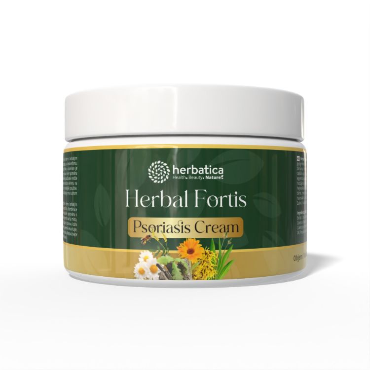 Kép Herbal Fortis Psoriasis Cream – regeneráló krém pikkelysömörre hajlamos bőrre – 200 ml - Herbatica